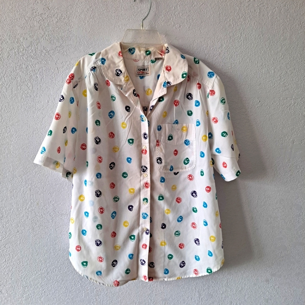 Swirl print Button down shirt